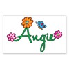 CafePress Angie Rectangle Bumper Sticker Car Decal