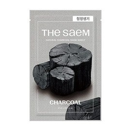 The Saem [The Saem][New Core Ulsan Branch] Natural Charcoal Mask Sheet 10+10, 10 sheets, 2 / [더샘][뉴코아 울산점] 내추럴 숯 마스크 시트 10+10 10장 2개