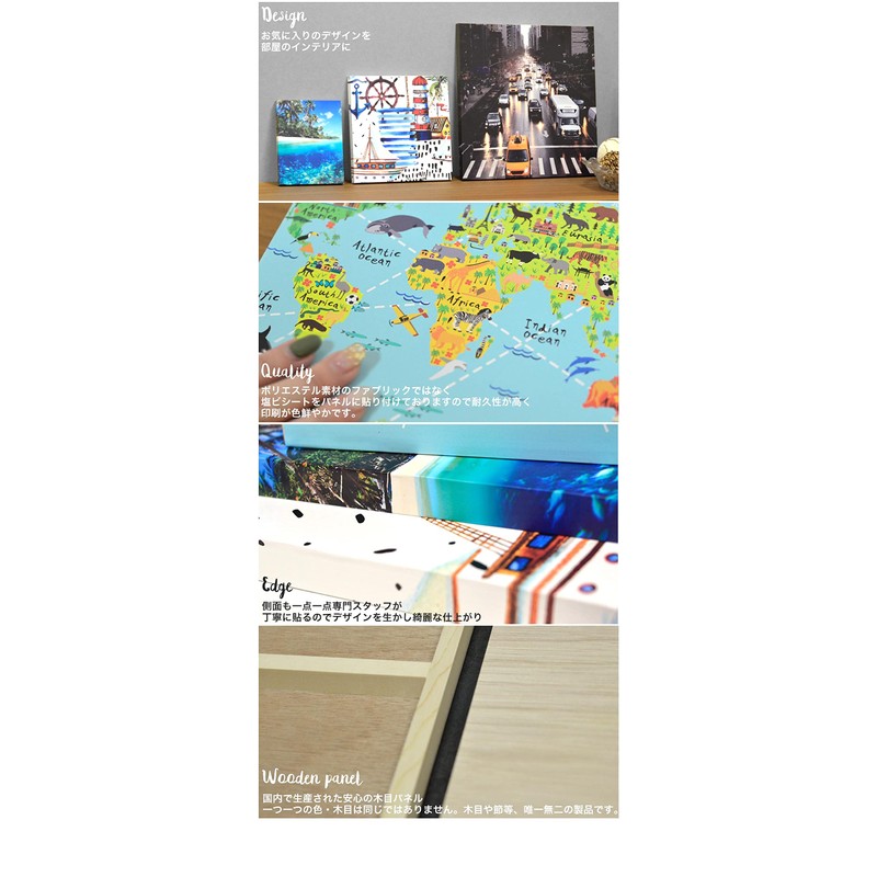 アートパネル 絵 絵画 飾り igsticker 210mmx148mm A5 フォト 壁掛け 木枠