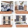 XTMYI Small Bathroom Window Curtain Waterproof Short Blackout Curtains for