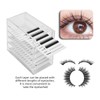 BAMTTOO 5 Layers Acrylic Clear False Eyelash Organizer Case Eyelashes