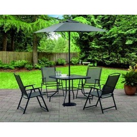 NEW Albany Lane 6-Piece Folding Dining Set, Multiple Colors (Grey)