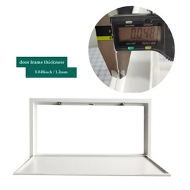 Fengze Thicken 0.048inch Metal Access Panel 14" x 29" (350 x 730mm) Spring Lock No Key Needed Strong Steel Access Door for Drywall and Ceiling Have Push Catch Lock