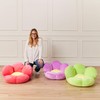 ECR4Kids SoftZone Flower Cozy Cushion Floor Pillow, Bright Purple