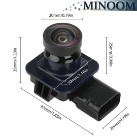 MINOOM FL1T-19G490-AC Rear View Backup Parking Camera Replacement for F-ord Edge 2011-2015, for Lincol n MKX 2011-2013 Part No.#FL1T19G490AC丨BT4Z-19G490-B