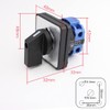 TOP-VIGOR Changeover Selector Switch LW26-20 C02/1 220V 20A 2 Position
