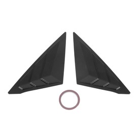 2pcs Rear Left Right Window Louver Bright Black Side Window Air Vent Scoop Shades Cover Blinds for Civic 11th Gen Sedan 2022