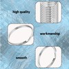 100PCS Keyring Rings 2.5MM Split Rings for Keyrings,Plain Keyrings for