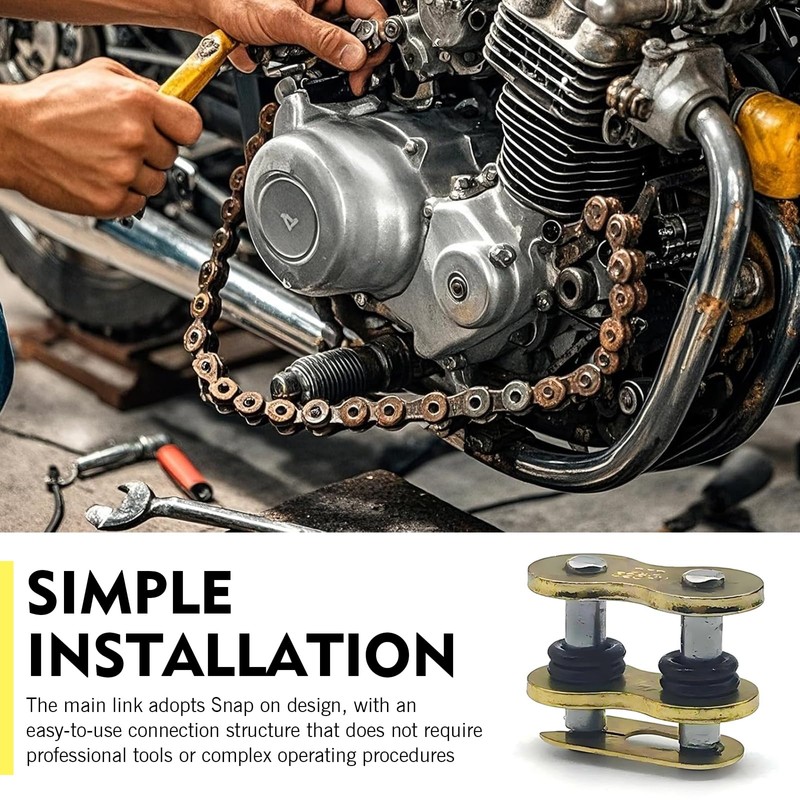 Shakas 4 PCS 520HV 520 Chain Master Link, Shock Hole