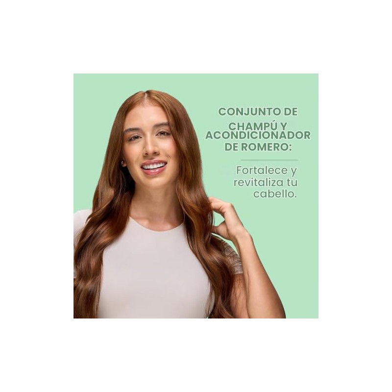 ANYELUZ Set De Champú Y Acondicionador De Romero - Con