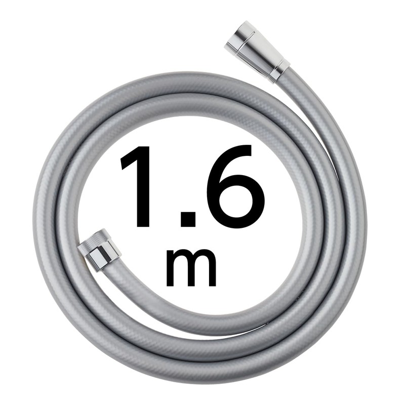 Sanei PS30-860TXA-SC Shower Hose with Adapter, Length 5.2 ft (1.6