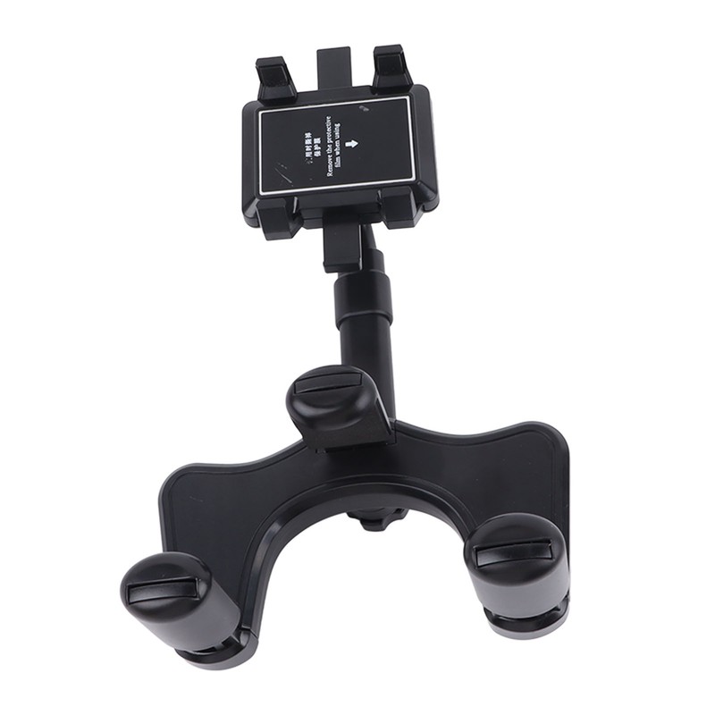Car Rearview Mirror Phone Holder Adjustable 360 Degrees Rotation Multifunctional
