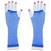 LONG FISHNET GLOVES 7 ASSORTED COLOURS PARTY FANCY DRESS TUTU