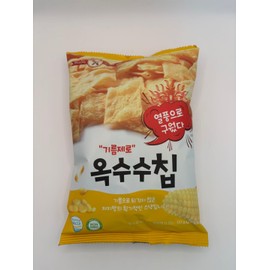 Zero Oil Crispy Corn Chips – Healthy Low Fat Snack, Gluten Free, Non-Fried Crunchy Corn Crisps, Guilt-Free Korean Snack, 100% Corn 기름제로 옥수수칩