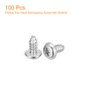 sourcing map ST5x12mm Phillips Pan Head Self-tapping Screw with Washer,