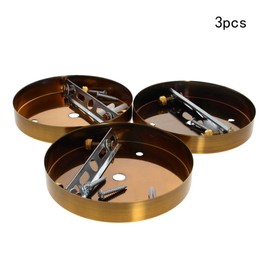 Othmro 3Pcs 4.7inch Ceiling Light Canopy Kit, Vintage Chandelier Ceiling Plate with Hook, Retro Pendant Light Canopy Kit with All Mounting Hardware for Hanging Chained Pendant Light or Chandelier