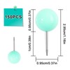 VAPKER Map Tacks 150Pcs Large Size Pins 0.37inch (9.5mm) Round