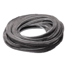 PATIKIL Brush Weather Stripping, 2 Pcs 3/16" x 3/8" x 20 Ft Card-Slot Seal Strip Door Brush Stripping Non-Adhesive for Sliding Sash Door Window Wardrobe Seal