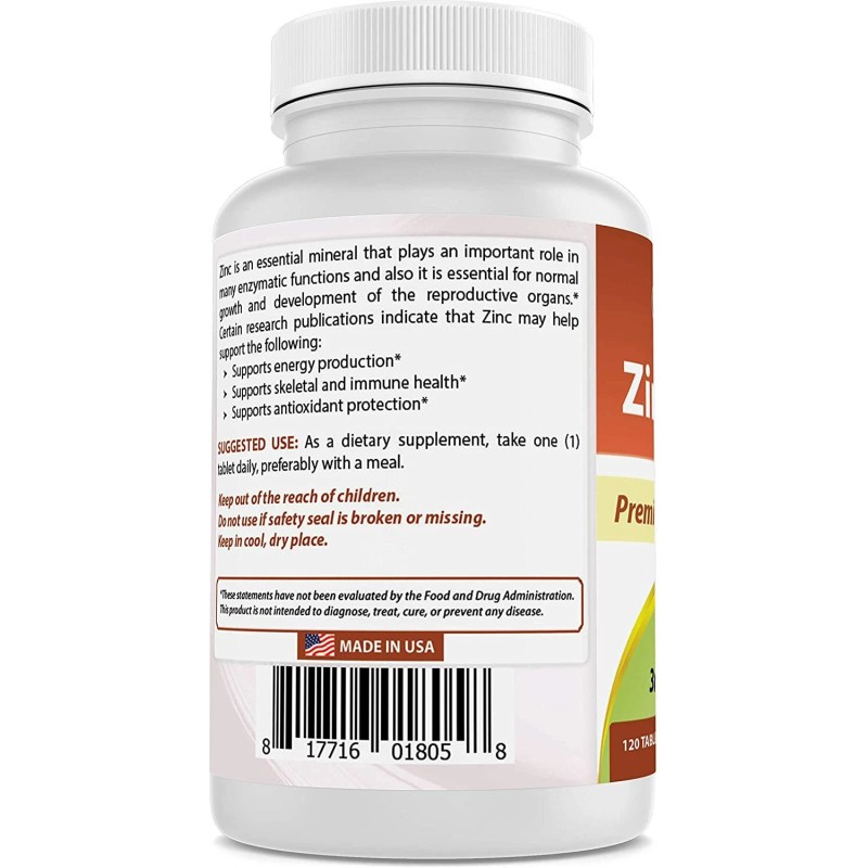 Best Naturals Zinc Citrate 30 mg - Immune Support -