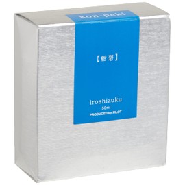 PILOT Iroshizuku Bottled Fountain Pen Ink, Kon-Peki, Deep Blue (Turquoise Blue) 50ml Bottle (69212), Cerulean Blue