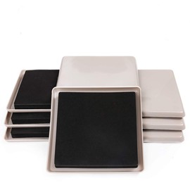 Ezprotekt Reusable Furniture Slider for Carpet,5 Inch Square Furniture Mover,Furniture Sliders Carpet Sliders Furniture Moving Sliders Furniture Moving Pads Furniture Glides (8 Pieces)