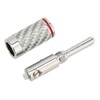 4pcs BFA Banana Plug Brass White Carbon Fiber Shell Speaker