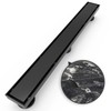 WEBANG 36 Inch Shower Linear Black Drain Rectangular Floor Drain