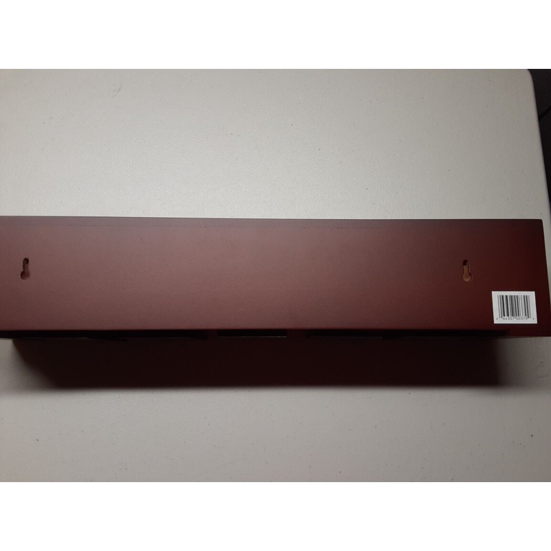 Nexxt NIB Nexxt Contemporary Wall Shelf Mahogany Wood Wine Rack