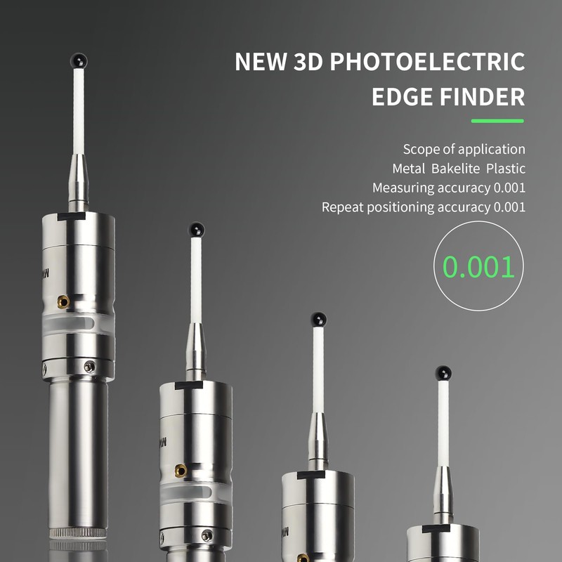 CNCTOPBAOS MMP25 3D Light Edge Finder with Ceramic Probe,to Find