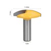 Horizontal Crown Router Bit，1/4 Inch Shank Crown Cap Molding Router