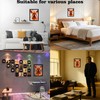 Pursuestar Wooden Laser-Cut Flame Lucifer Demon Fallen Angel Wall Decor