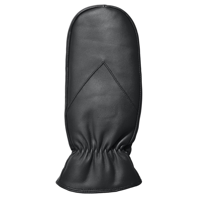 Mens Warm Leather Mittens Lambskin Mitten Gloves For Men Winter