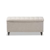 Baxton Studio Kaylee Storage Bench in Beige