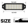 HOZILIFE Flush Mount LED Pod Lights, 2PCS 40W Bumper Backup