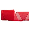 Fondersy 9-Meter Red Burlap Ribbon Wired Burlap Ribbon - 100mm