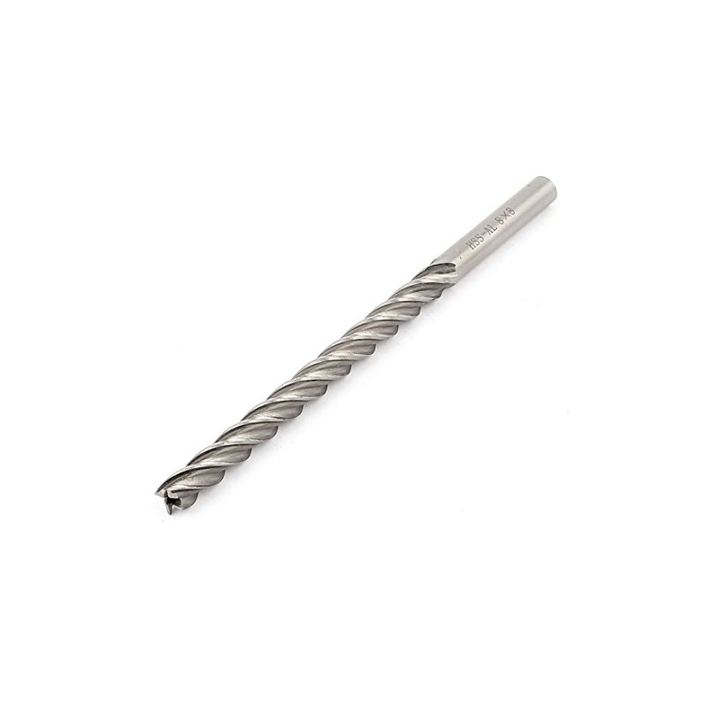 Sourcingmap 150mm Long 8mm Cutting Dia HSS-SL Straight Shank 4