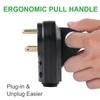 30A Male Plug Electrical Adapter with Ergonomic Grip Handle for