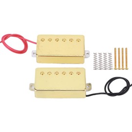 Alnico5 Humbucker Pickup Gold Brass for Electric Guitar Accessories Pack of 2