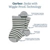 Gerber Baby 6-Pair Sock, White, 18 Months