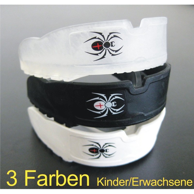 BAY Spider CE Spider Design Mouth Guard Black Children Teenagers