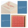 VILLCASE Wooden Mini Seal Stamps for Scrapbooking and DIY Crafts