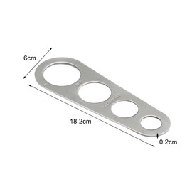 pengxiaomei Spaghetti Measure, Stainless Steel Pasta Noodle Portion Measurer Tool Stocking Stuffers for Adults