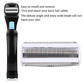 Portable Replacement Foil Head Accessory, Professional Replacement Foil Head Accessory Refills with Safe Trimming & Shaving For Professional Electric Back Hair