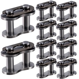 Deozu 10pcs #35 Chain, 35 Chain Master Link, Alloy Bike Chain Link, Heavy Duty Master Link Connector for Bike, Bicycle, Mini Karting, Go Kart Cart, Scooter - #35