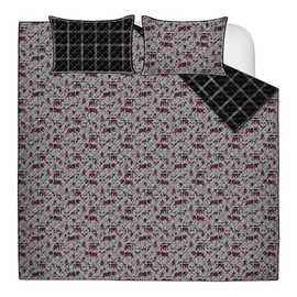 Quilts for King Bed Wild and Free Bedspreads Soft Bed Summer Quilt Lightweight Microfiber Bedspread-Modern Style Pattern Coverlet for All Season - 3 Piece (1 Quilt, 2 Pillow Shams)