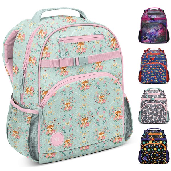 Simple Modern Backpack for Girls Kids Toddler School Boys, 12 Liter Fletcher, Fox and the Flower