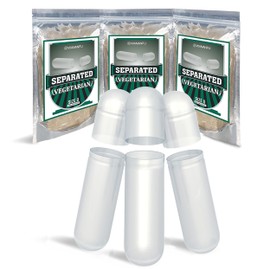 WANANFU Separated Empty Capsules Size 0 Vegetarian (200 Count), Compatible with Capsule Filling Machine 0