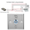 Door Access Control System Exit Button Door Push Release Switch