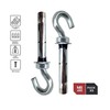 DOJA Industrial Extension Anchor Hook Screw M8-60 Pack 5 Ceiling