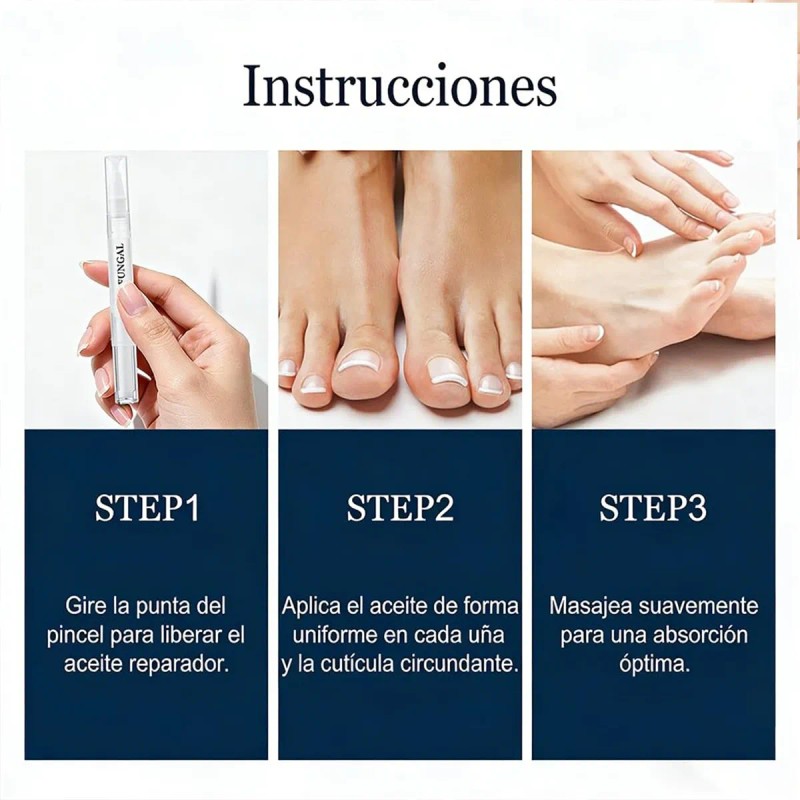 Seralia Lápiz Antihongos 3 Unids, Cuidado Cosmético Uñas /